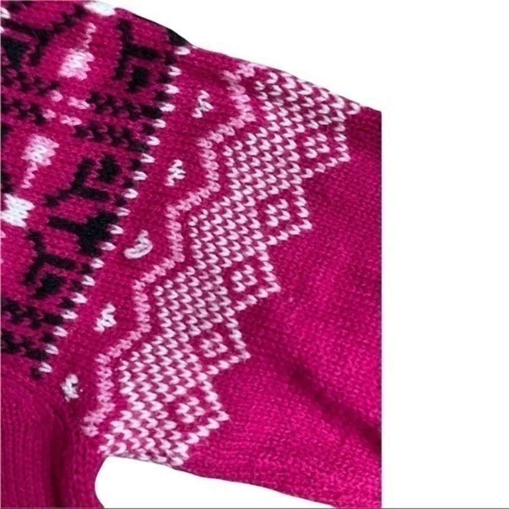 OP size large 11/13 jrs pink sweater super soft with wide oval neck to shoulders